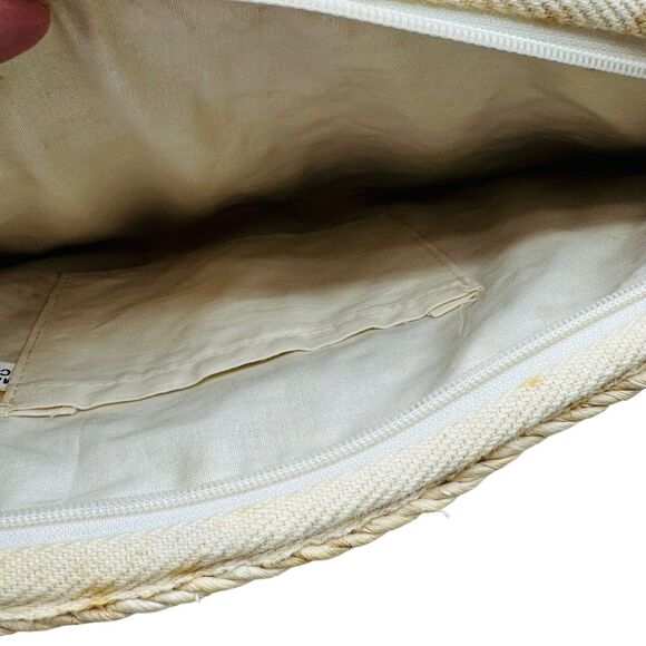 Vintage 70’s Handmade Knit Bamboo Rattan Straw Clutch Bag Handbag Purse Wristlet - Picture 16 of 16